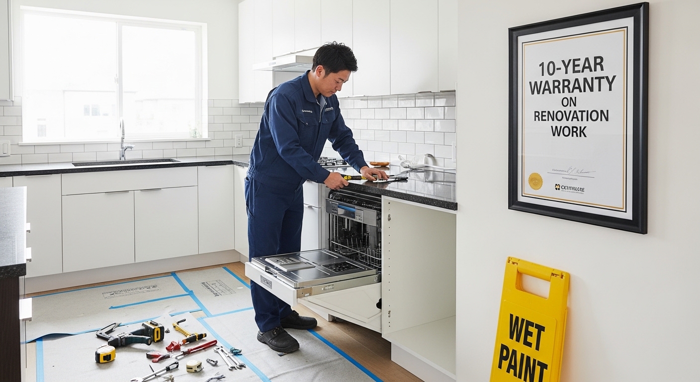 10年間のリフォーム工事補修保証