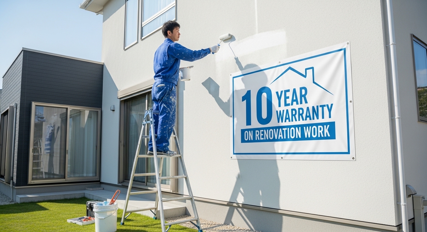 10年間のリフォーム工事補修保証