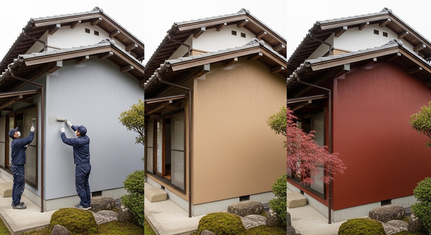 下塗り・中塗り・上塗り