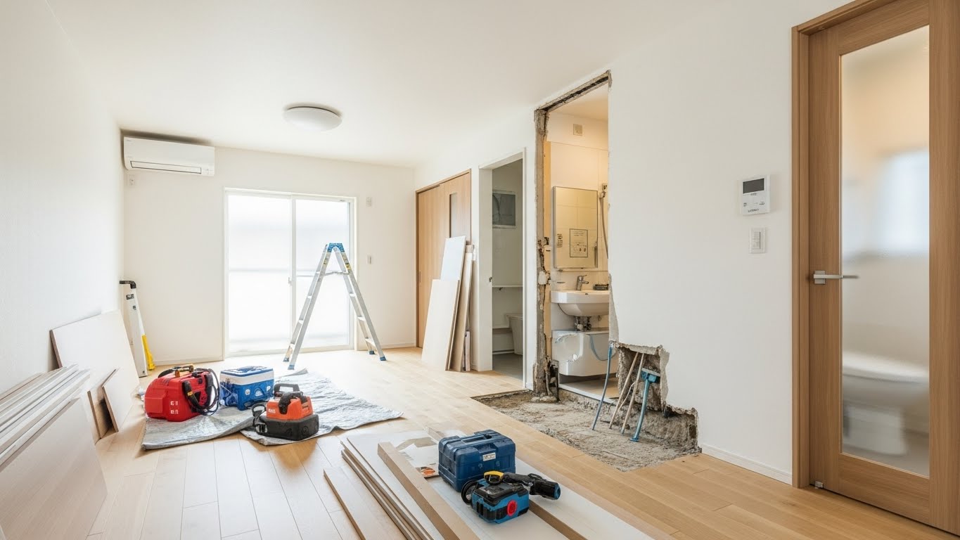 浴室を移動・変更工事