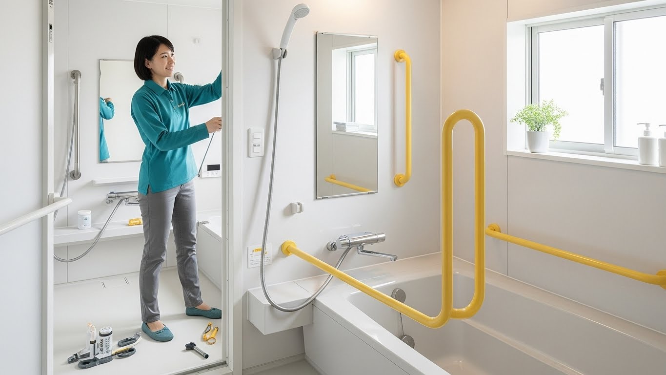 お風呂に手すりをつけたいなどのバリアフリーリフォーム