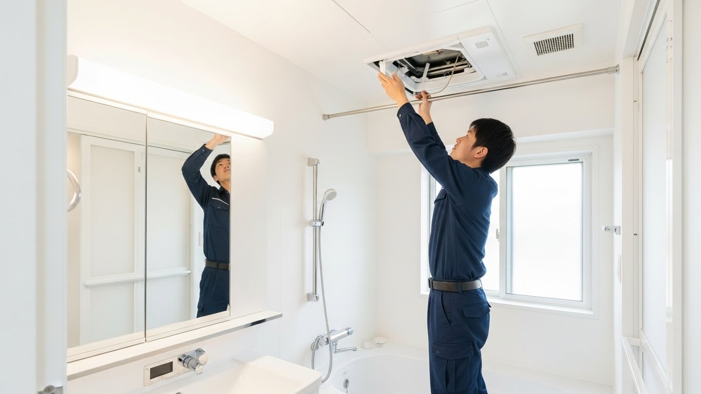 浴室乾燥機・換気扇を交換する